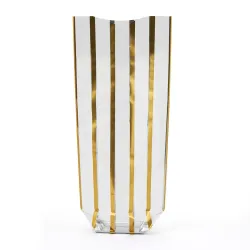 Polypropylene Gold Stripe Bag With Narrow Vertical Stripes